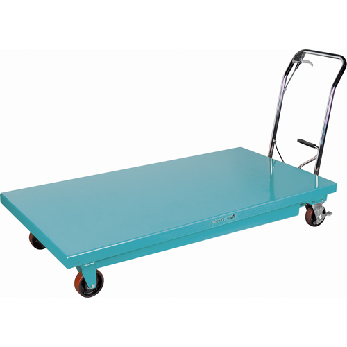 Heavy-Duty Hydraulic Scissor Lift Table, 63" L x 31-7/8" W, Steel, 1100 lbs. Capacity Waymarc Industries Inc