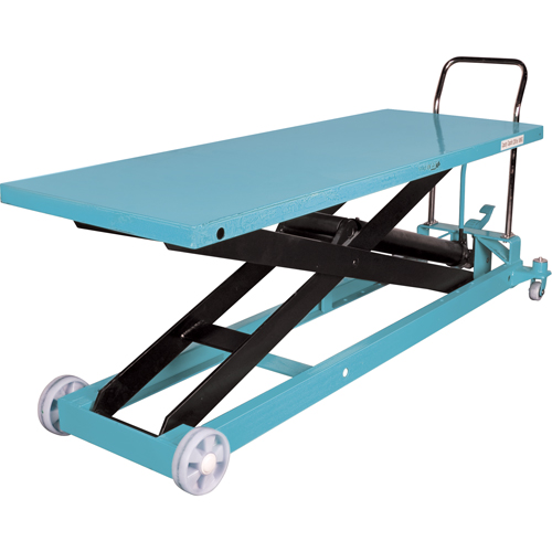 Table &eacute;l&eacute;vatrice robuste &agrave; ciseaux hydraulique, 80-1/8" lo x 29-1/2" la, Acier, Capacit&eacute; 2200 lb Waymarc Industries Inc