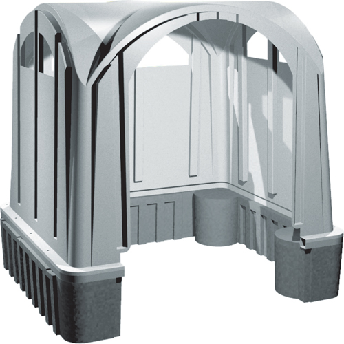 Outdoor Poly Shelters, 3 Walls, 7' L x 6' W x 7' H Waymarc Industries Inc