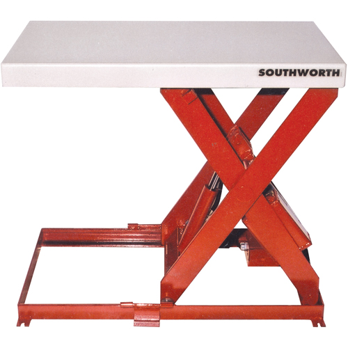 Scissor Lift Table, Steel, 36" L x 20" W, 550 lbs. Capacity Waymarc Industries Inc