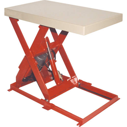 Scissor Lift Table, Steel, 36" L x 20" W, 1100 lbs. Capacity Waymarc Industries Inc