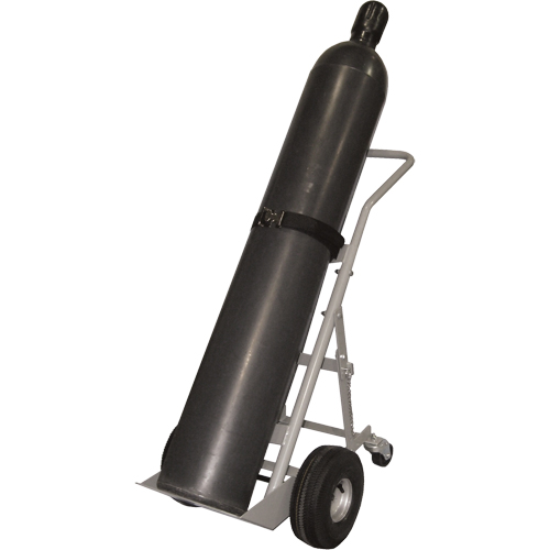 Chariots &agrave; quatre roues pour bouteilles, Roues Pneumatique, Base de 10" la x 8" lo, 1000 lb Waymarc Industries Inc