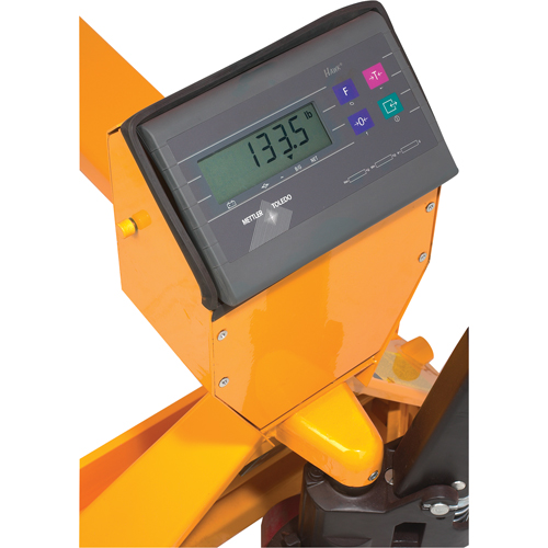 Digital Scale Pallet Truck, 27.5" L x 27.5" W, 5000 lbs. Cap. Waymarc Industries Inc