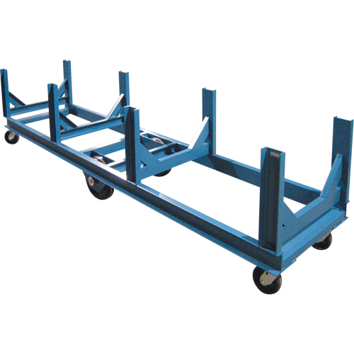 Chariot &agrave; berceaux, 96" lo x 28" la x 29" h, Capacit&eacute; de 5000 lb, Roue Ph&eacute;nolique Waymarc Industries Inc