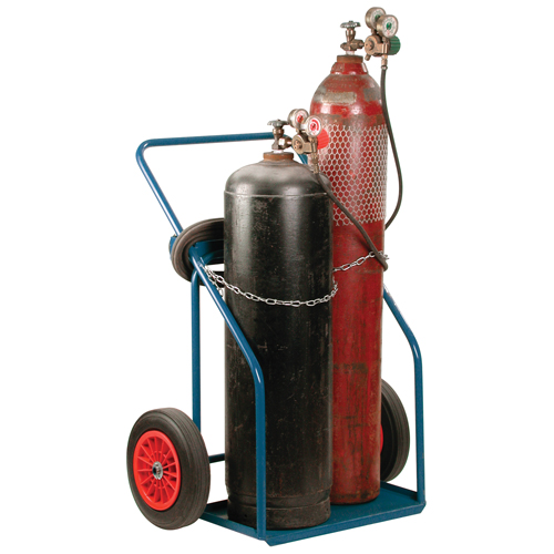 Chariots pour bouteilles de gaz, Roues Caoutchouc, Base de , 1000 lb Waymarc Industries Inc