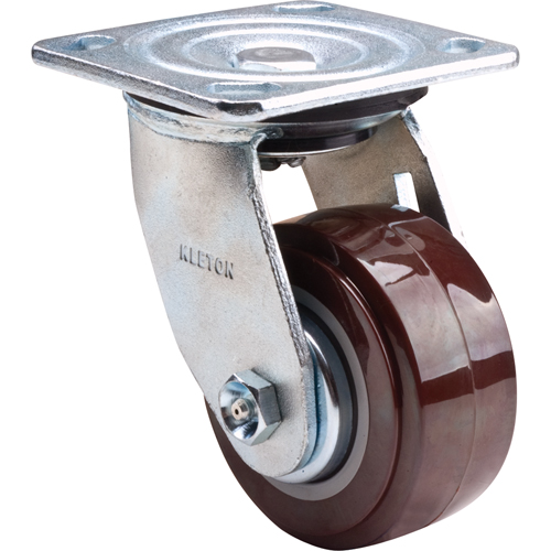 Caster, Swivel, 4" (101.6 mm), Polyurethane, 550 lbs. (249.5 kg.) Waymarc Industries Inc