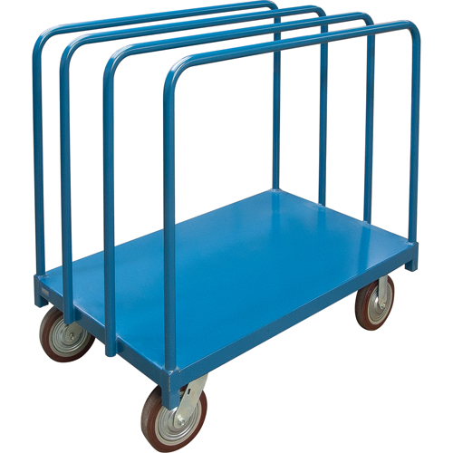 Chariot robuste pour transport de panneaux avec rails &agrave; palier unique, 48" x 30" x 45", Capacit&eacute; 2500 lb Waymarc Industries Inc