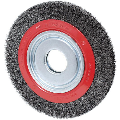 Meule 101G-2C &agrave; fils cr&ecirc;p&eacute;s, 8" dia., Fils 0,02", Arbre 1/2" - 2" Waymarc Industries Inc