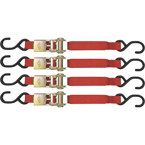 ITD-1154R Ensemble d'arrimage &agrave; cliquet, Crochet en S, 1" , 15' , Charge d'utilisation max. 1500 lb (680 kg) Waymarc Industries Inc