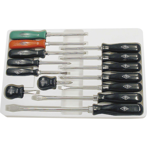 ISD-14 ABS Handle Screwdriver Set, 14, Magnetic Waymarc Industries Inc