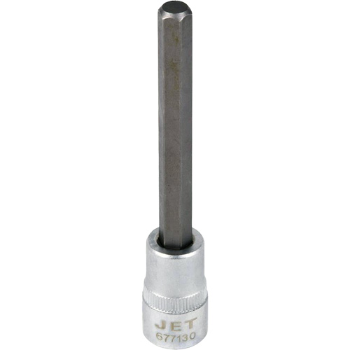 Bit Socket, Hex, 1/4" x 4" L, 3/8" Drive Waymarc Industries Inc