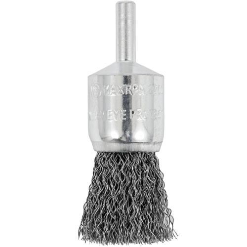 Brosse coupelle sertie mont&eacute;e sur tige, 3/4", Fils 0,012", Tige 1/4" Waymarc Industries Inc