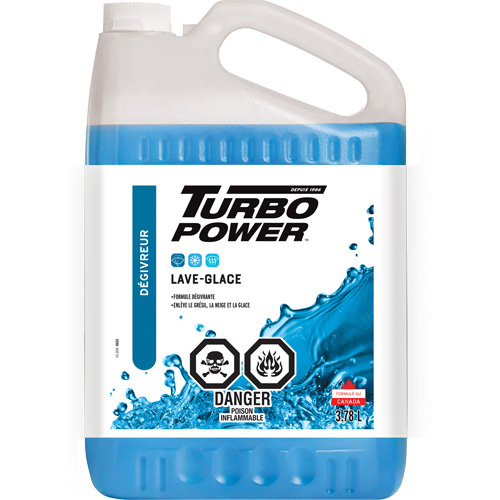 Liquide lave-glace toutes saisons Turbo Power, Cruche, 3,78 L Waymarc Industries Inc