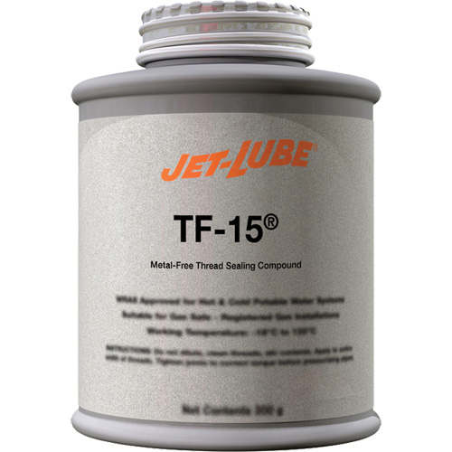 Compos&eacute; d'&eacute;tanch&eacute;it&eacute; sans m&eacute;tal pour raccord filet&eacute; TF-15, Canette &agrave; dessus brosse, 227 ml, -46° C - 315° C/50° F - 600° F Waymarc Industries Inc