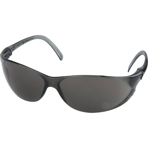 Lunettes de s&eacute;curit&eacute; s&eacute;rie Twister, Lentille Grise/fum&eacute;e, Anti-&eacute;gratignures, ANSI Z87+/R&eacute;pond ou surpasse la norme CSA Z94.3 Waymarc Industries Inc