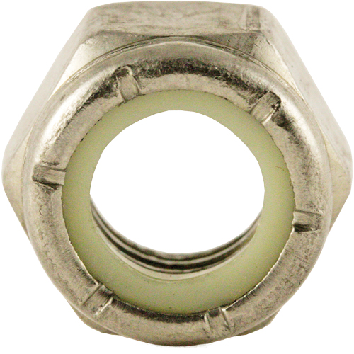 &eacute;crou auto-frein&eacute; en nylon, 1/2" dia, Acier inoxydable, Fin Waymarc Industries Inc