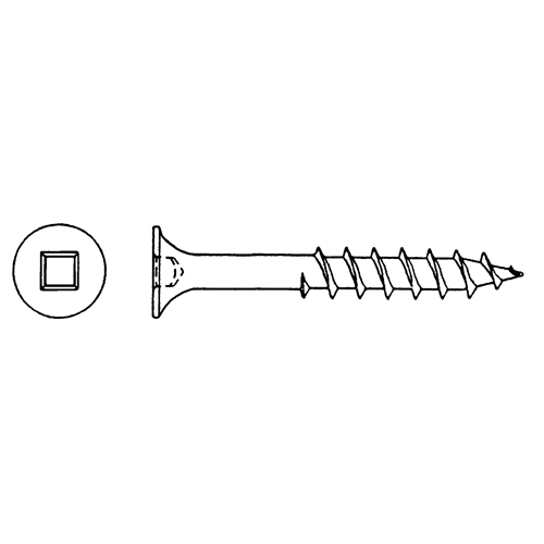 Vis de pont, #8 x 3" lo, Vert Waymarc Industries Inc