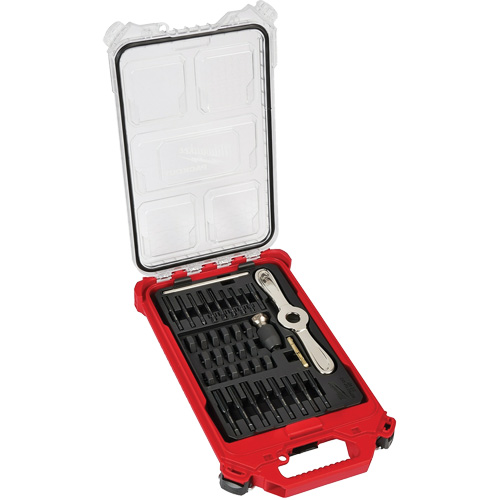 Metric Tap & Die PackOut Set with Hex-Lok 2-in-1 Handle, 38 Pieces Waymarc Industries Inc