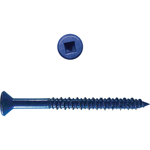 Vis &agrave; b&eacute;ton HD avec carr&eacute; plat, 1/4" x 5" lo, Zingu&eacute; Waymarc Industries Inc
