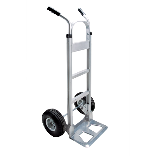 Knocked Down Hand Truck, Dual Handle, Aluminum, 50-5/8" Height, 500 lbs. Capacity Waymarc Industries Inc