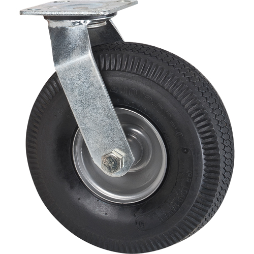 Roulettes de rechange pour chariots &agrave; plateforme robustes, Pivotant, 10" (254 mm), Pneumatique, 400 lb (181 kg) Waymarc Industries Inc