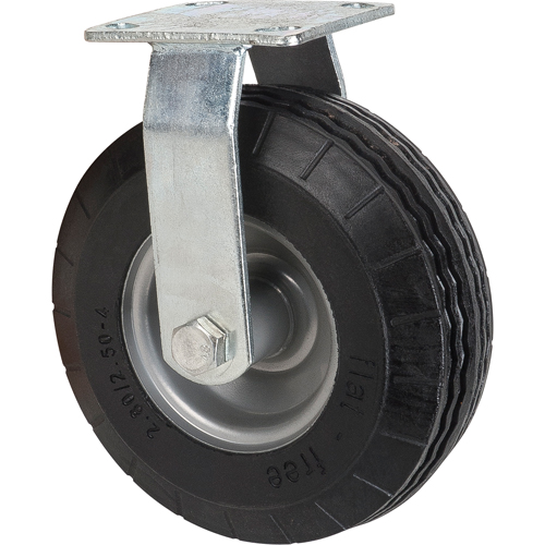Flat-Free Casters, Rigid, 8" (203.2 mm), Flat-Free, 275 lbs. (125 kg.) Waymarc Industries Inc