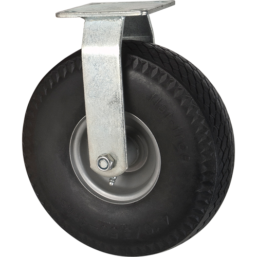 Flat-Free Casters, Rigid, 10" (254 mm), Flat-Free, 300 lbs. (136 kg.) Waymarc Industries Inc