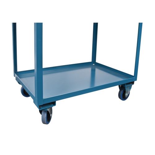 Deep Lipped Service Cart, 2 Tiers, 24" W x 47" H x 36" D, 1200 lbs. Capacity Waymarc Industries Inc