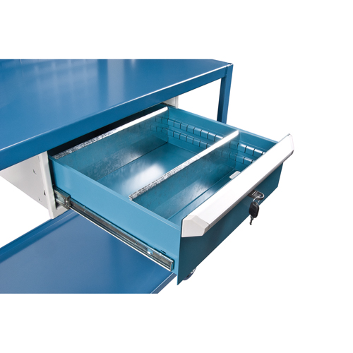 Mobile Service Cart, 2 Tiers, 24" W x 57" H x 40" D, 1200 lbs. Capacity Waymarc Industries Inc