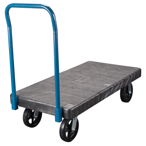 Chariots &agrave; plateforme en plastique, 60" lo x 30" la, 2000 lb cap, Roues Caoutchouc moul&eacute; Waymarc Industries Inc