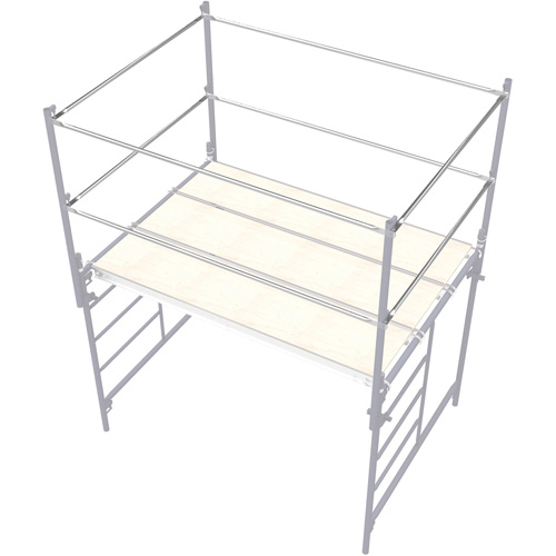 Scaffolding Accessories - Guard Rail, Guard Rail, 2" W x 120" H Waymarc Industries Inc