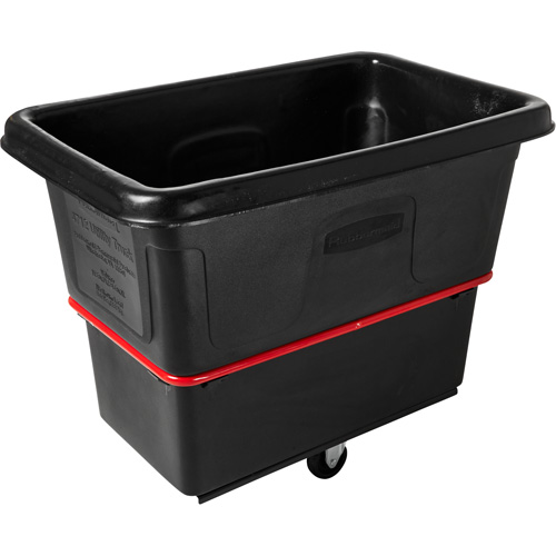 Chariot cubique utilitaire &agrave; usage intensif, Plastique recycl&eacute; noir, 43-1/4" lo x 28" la x 33-3/4" h, Volume 12 pi³, Capacit&eacute; 800 lb Waymarc Industries Inc