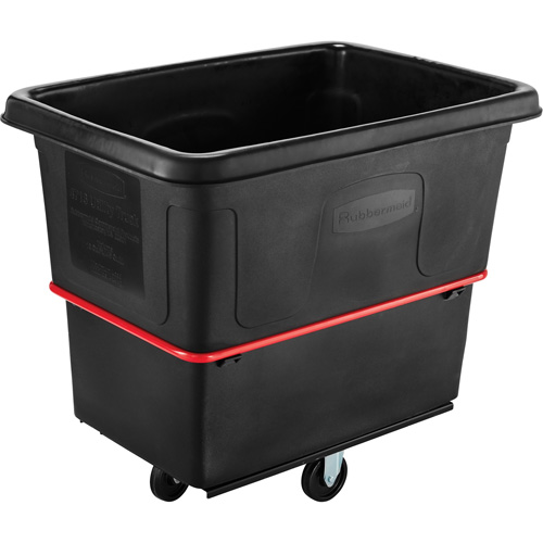 Chariot utilitaire &agrave; usage intensif, Plastique recycl&eacute; noir, 44-3/8" lo x 31" la x 38-1/4" h, Volume 16 pi³, Capacit&eacute; 1000 lb Waymarc Industries Inc
