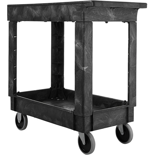 Chariot utilitaire avec poign&eacute;e, 2 tiers, 34" x 31-1/4" x 16", Capacit&eacute; 500 lb Waymarc Industries Inc