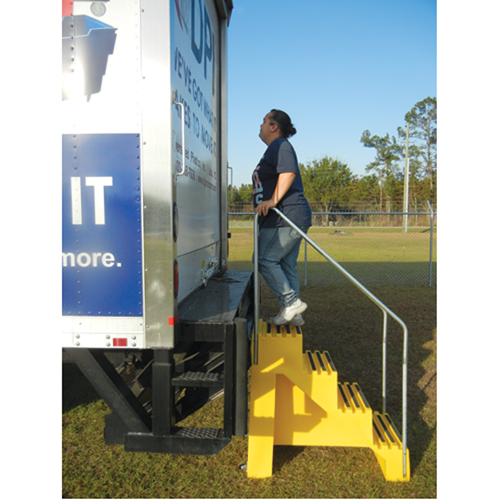 Industrial Step Stool, 4 Steps, 43" x 22-1/2" x 66" High Waymarc Industries Inc
