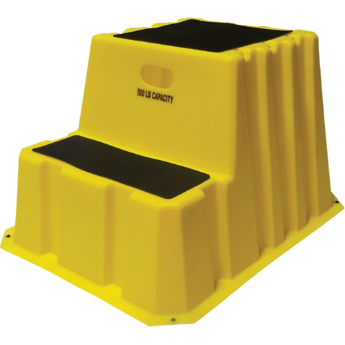Escabeaux emboîtables industriels, 2 marches, 32-3/4" x 25-3/4" x Hauteur 20-1/2" Waymarc Industries Inc