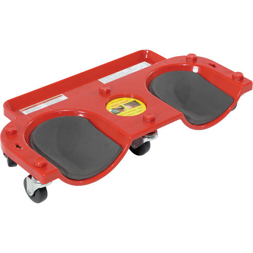 Socle roulant pour les genoux, Plastique, Rouge, Capacit&eacute; 350 lb Waymarc Industries Inc