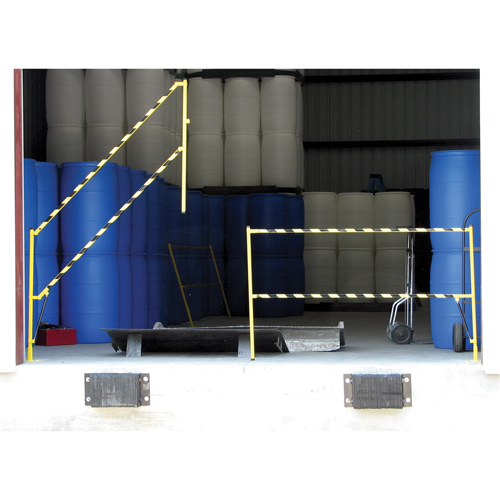 Safety Lift Gate, 10' L x 42-5/8" H, 159" Raised, Yellow Waymarc Industries Inc