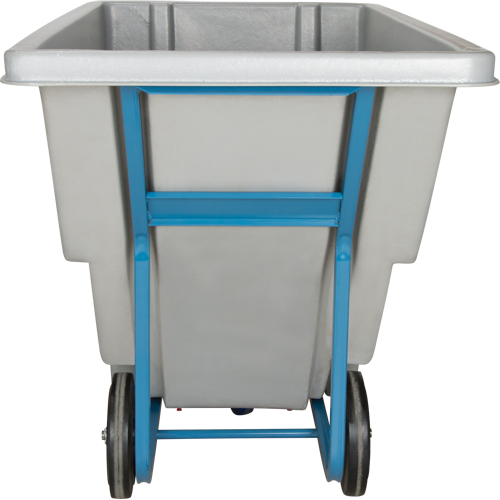 Chariot basculeur en acier, Poly&eacute;thyl&egrave;ne, 0,625 vg³, Capacit&eacute; de charge de 850 lb Waymarc Industries Inc