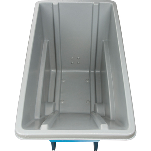 Chariot basculeur en acier, Poly&eacute;thyl&egrave;ne, 0,625 vg³, Capacit&eacute; de charge de 850 lb Waymarc Industries Inc