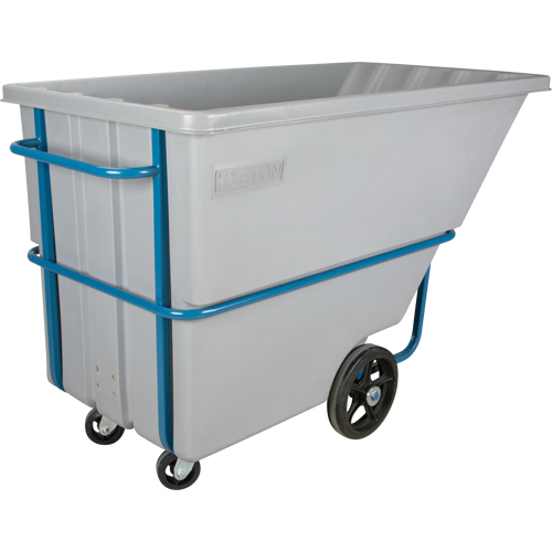Tilt Truck, Polyethylene, 1.1 cu. yd., 2000 lbs. Load Capacity Waymarc Industries Inc