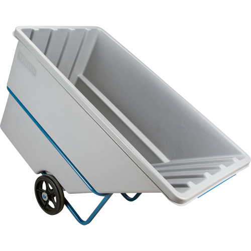 Tilt Truck, Polyethylene, 1.1 cu. yd., 2000 lbs. Load Capacity Waymarc Industries Inc