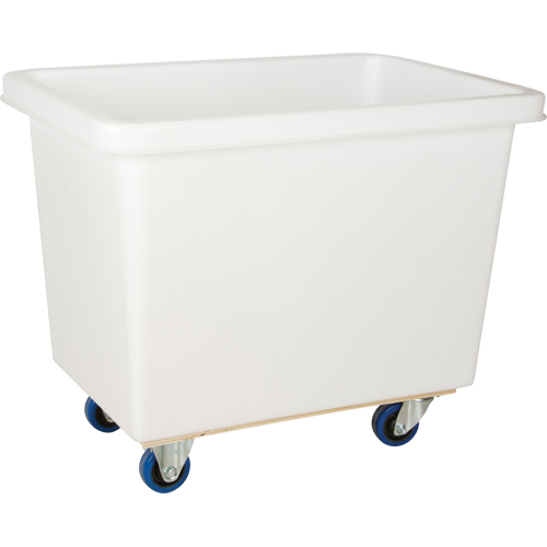 Chariot-caisse en &agrave; parois effil&eacute;es, Poly&eacute;thyl&egrave;ne blanc, 33" lo x 20" la x 29" h, Volume 7 pi³, Capacit&eacute; 600 lb Waymarc Industries Inc