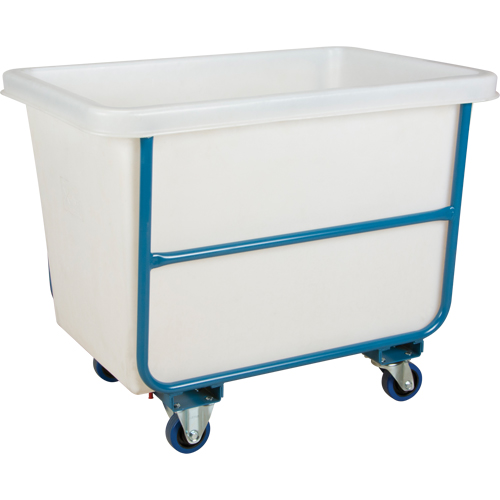 Tapered Wall Box Truck, White Polyethylene, 33" L x 20" W x 29" H, 7 cu. ft. Volume, 1000 lbs. Capacity Waymarc Industries Inc