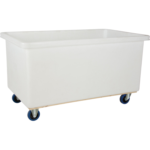 Straight Wall Box Truck, White Polyethylene, 57" L x 34" W x 33" H, 22 cu. ft. Volume, 600 lbs. Capacity Waymarc Industries Inc