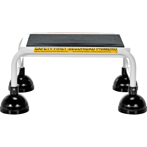 Stop-Step Ladders, 1 Steps, 16" Step Width, 9-9/16" Platform Height, Steel Waymarc Industries Inc