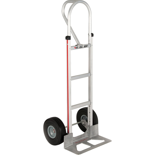 Straight Back Hand Truck, P-Handle Handle, Aluminum, 52" Height, 500 lbs. Capacity Waymarc Industries Inc