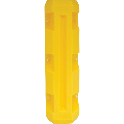 Slim Column Protector, 4" x 4" Inside Opening, 12" L x 12" W x 42" H, Yellow Waymarc Industries Inc
