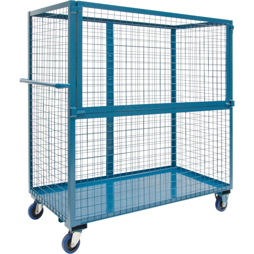 Chariot grillag&eacute; pour transport , Acier, 24" x 55" x 48", Capacit&eacute; 1200 lb Waymarc Industries Inc
