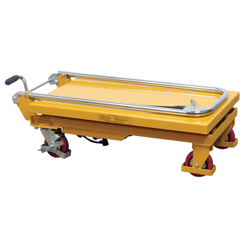 Hydraulic Scissor Lift Table, 17.75" L x 27.5" W/27-1/2" L x 17-3/4" W, Steel, 330 lbs. Capacity Waymarc Industries Inc